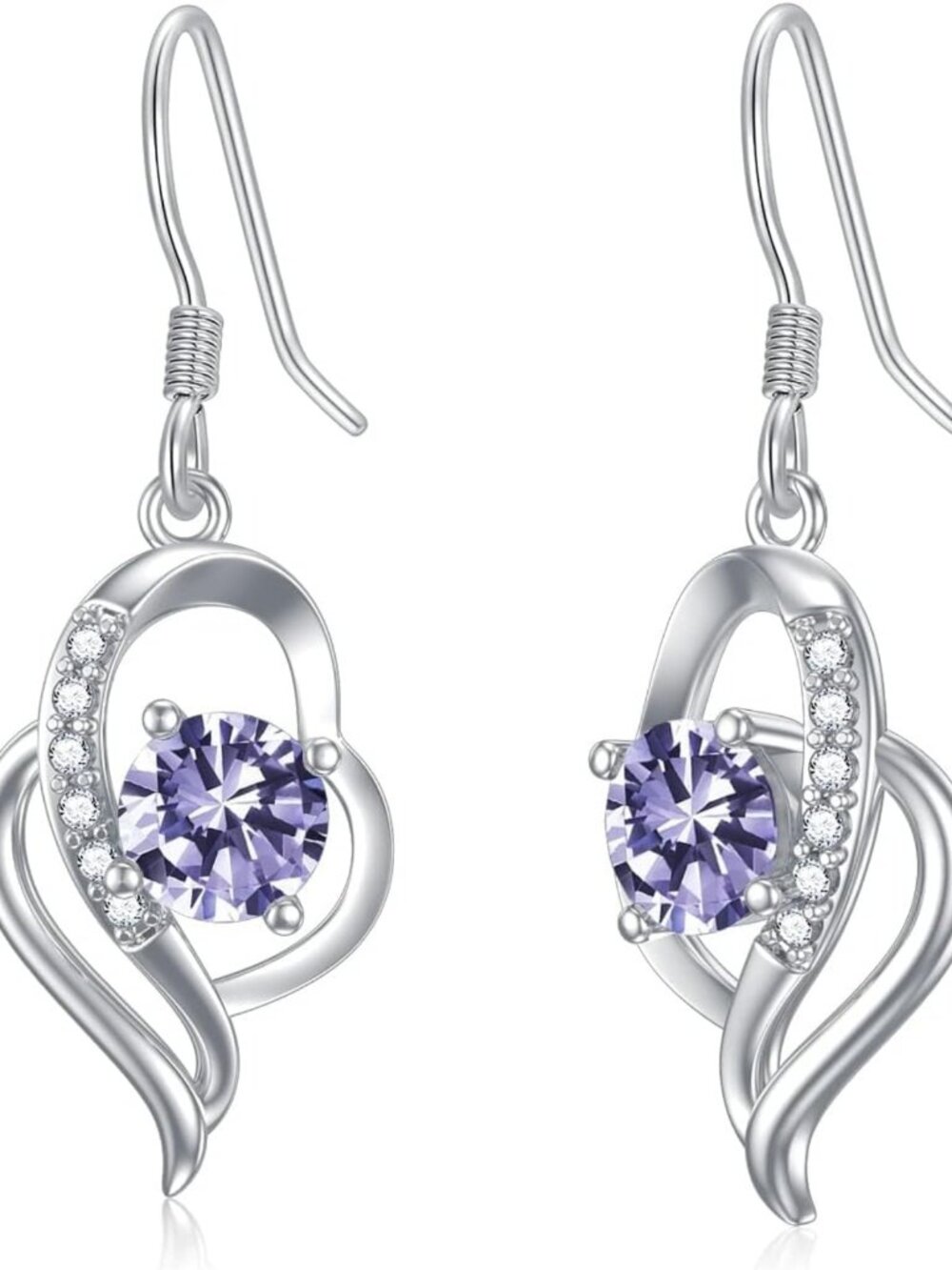 925 Sterling Silver Birthstone Dangle Earrings for Women | Fine Jewelry Gift